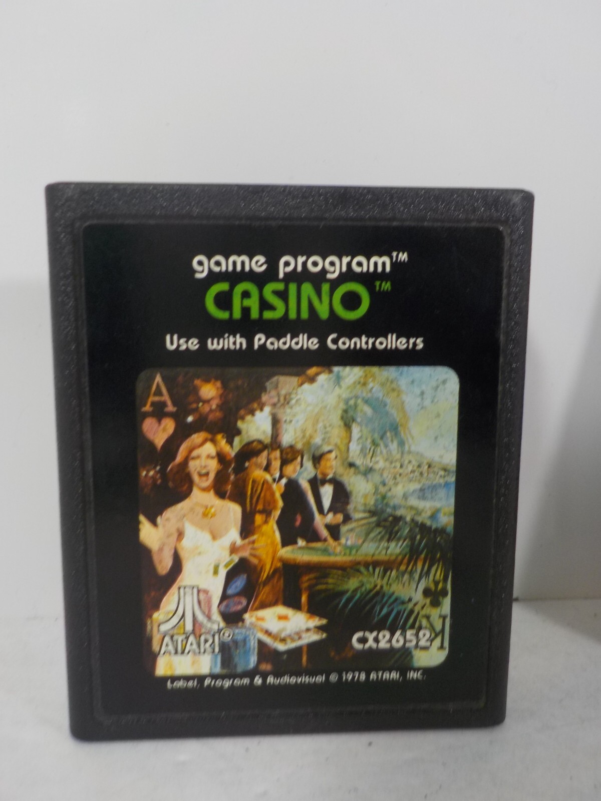 N A129 Atari 2600 Game w/ Manual Lot Casino & Trick Shot