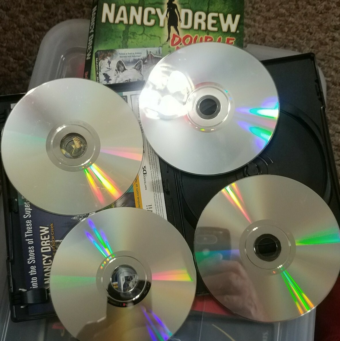 Nancy Drew Double Dare 6: #16 White Wolf/#17 Crystal Skull-HER Interactive-PC CD