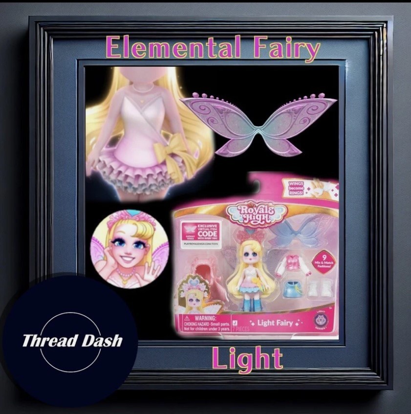 New Royale High Light Fairy Series 1 Prom Dress Code Only Sent in Ebay Messenger