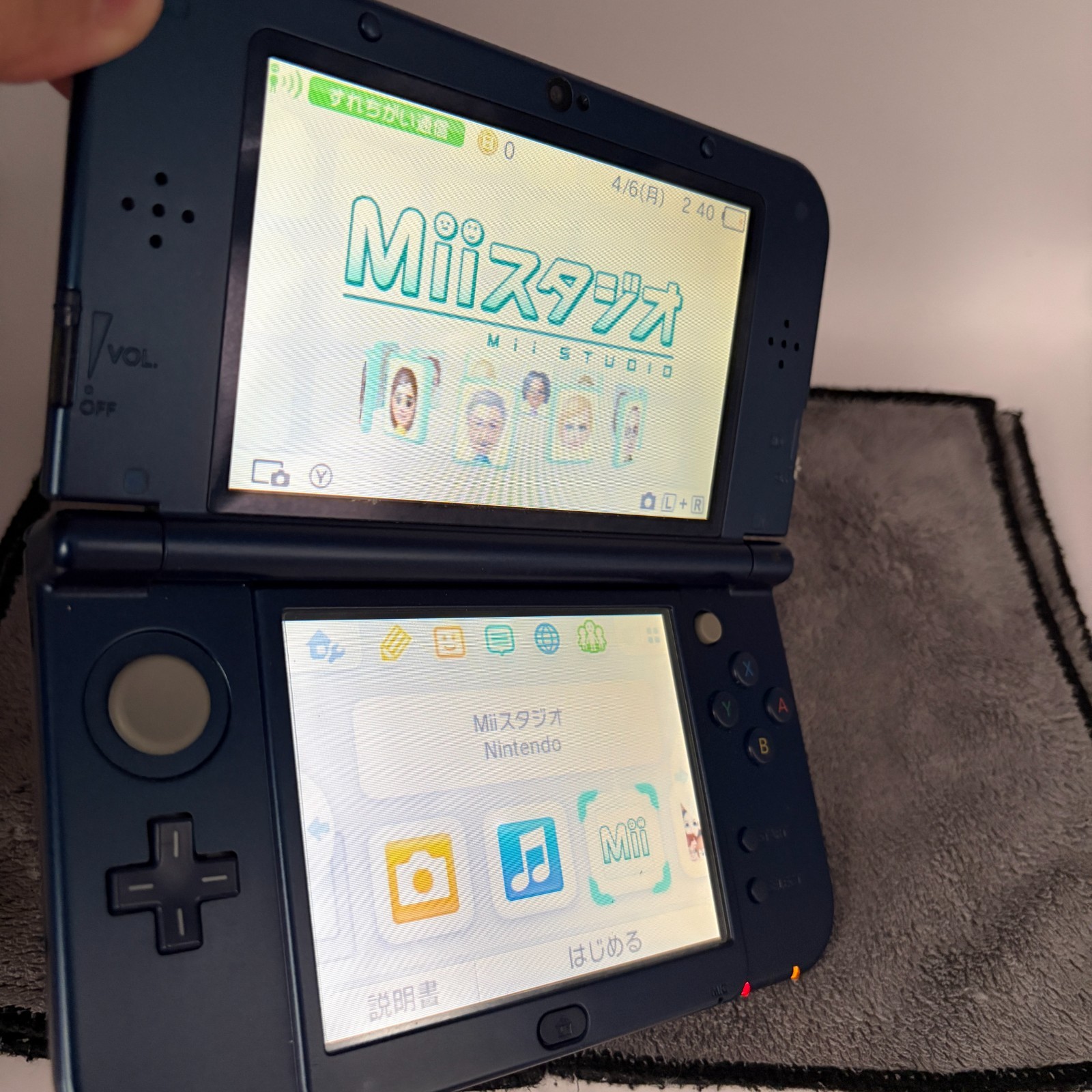 【Excellent5】Nintendo NEW 3DS LL XL Blue Handheld Used Game Console From Japan