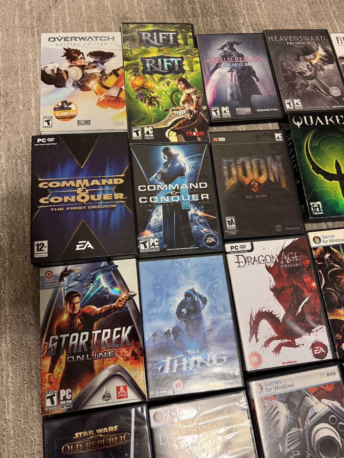 PC Vintage Video Game Mega Lot 25 total Used Bioshock Quake Doom Half Life demos