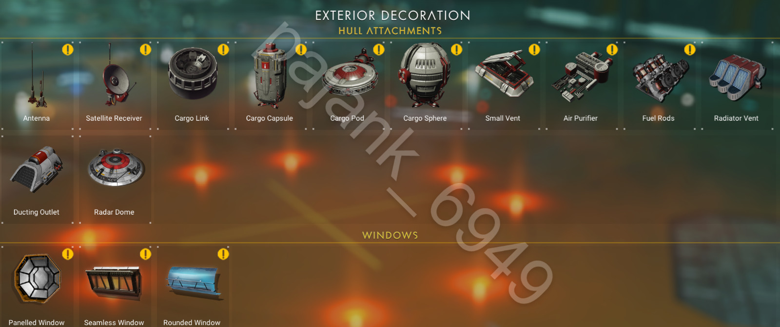 No Man’s Sky – CORVETTE ALL SHIP PARTS (VOYAGER + BREACH UPDATE + EXPEDITION)