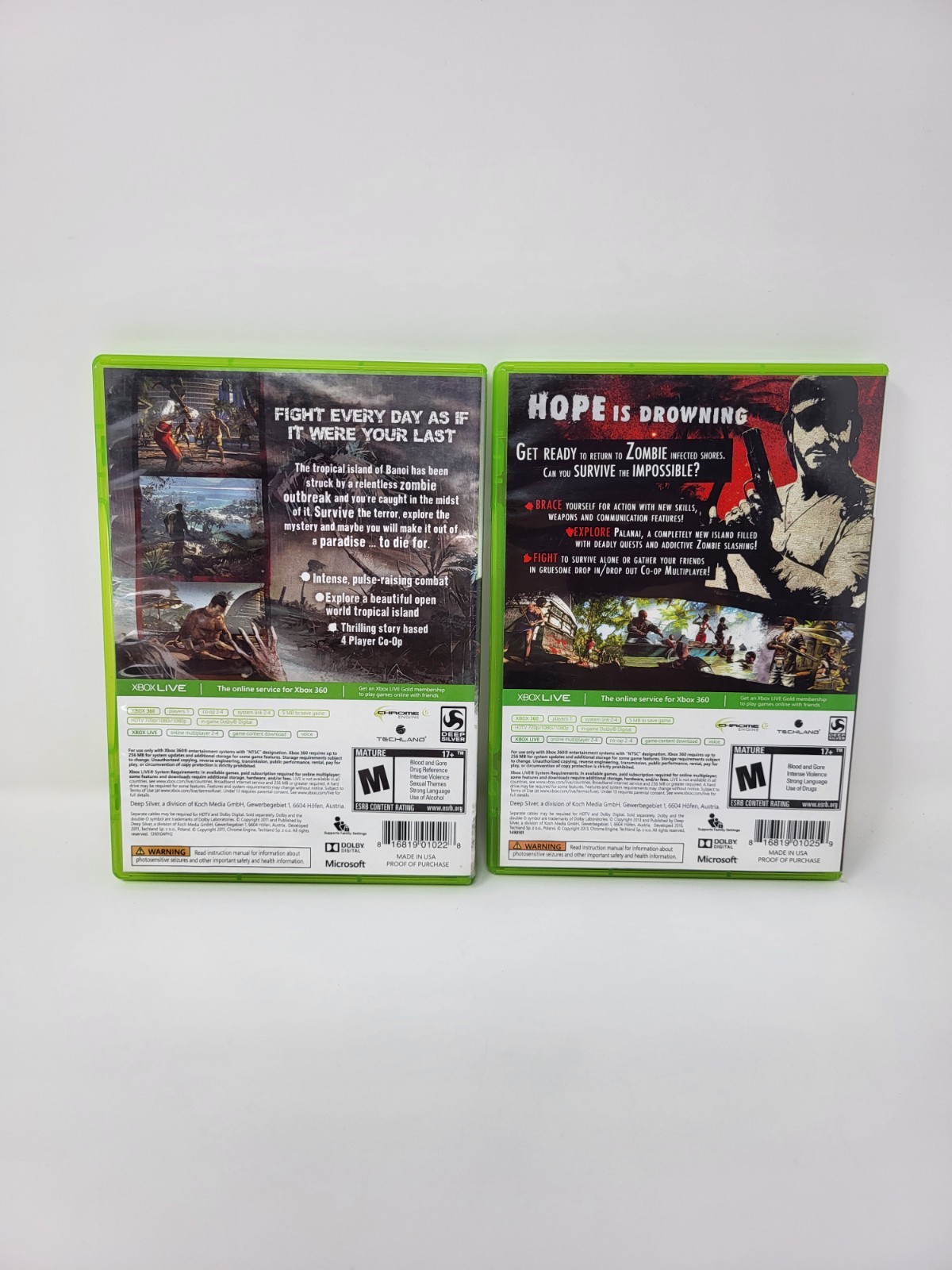 2 Dead Island and Dead Island: Riptide Special Edition Microsoft Xbox 360 CIB