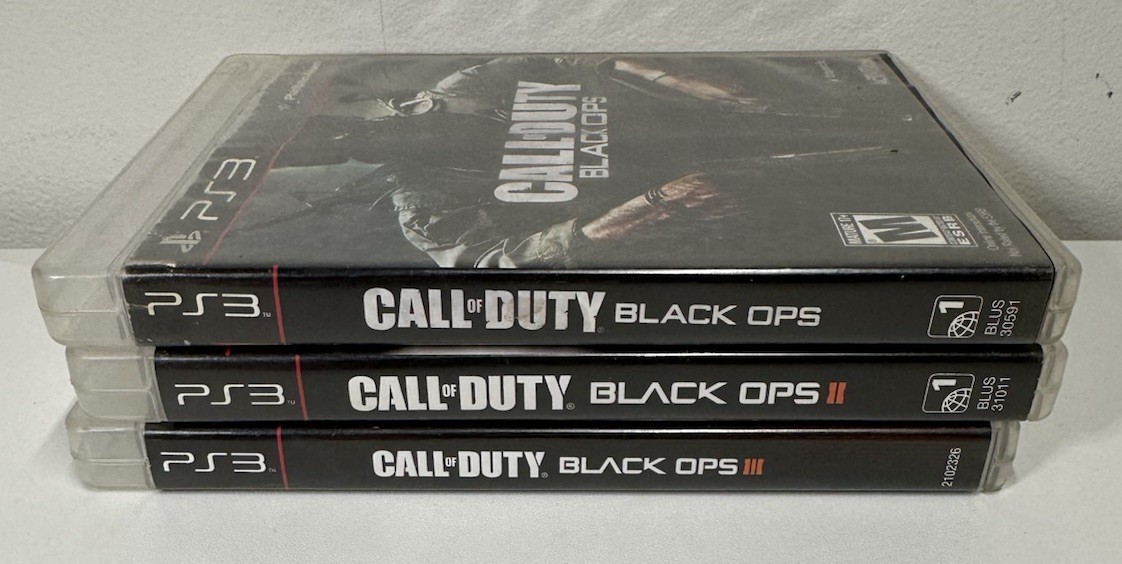Call of Duty: Black Ops 1,2,&3 (Sony PlayStation 3, PS3) Lot Bundle COD