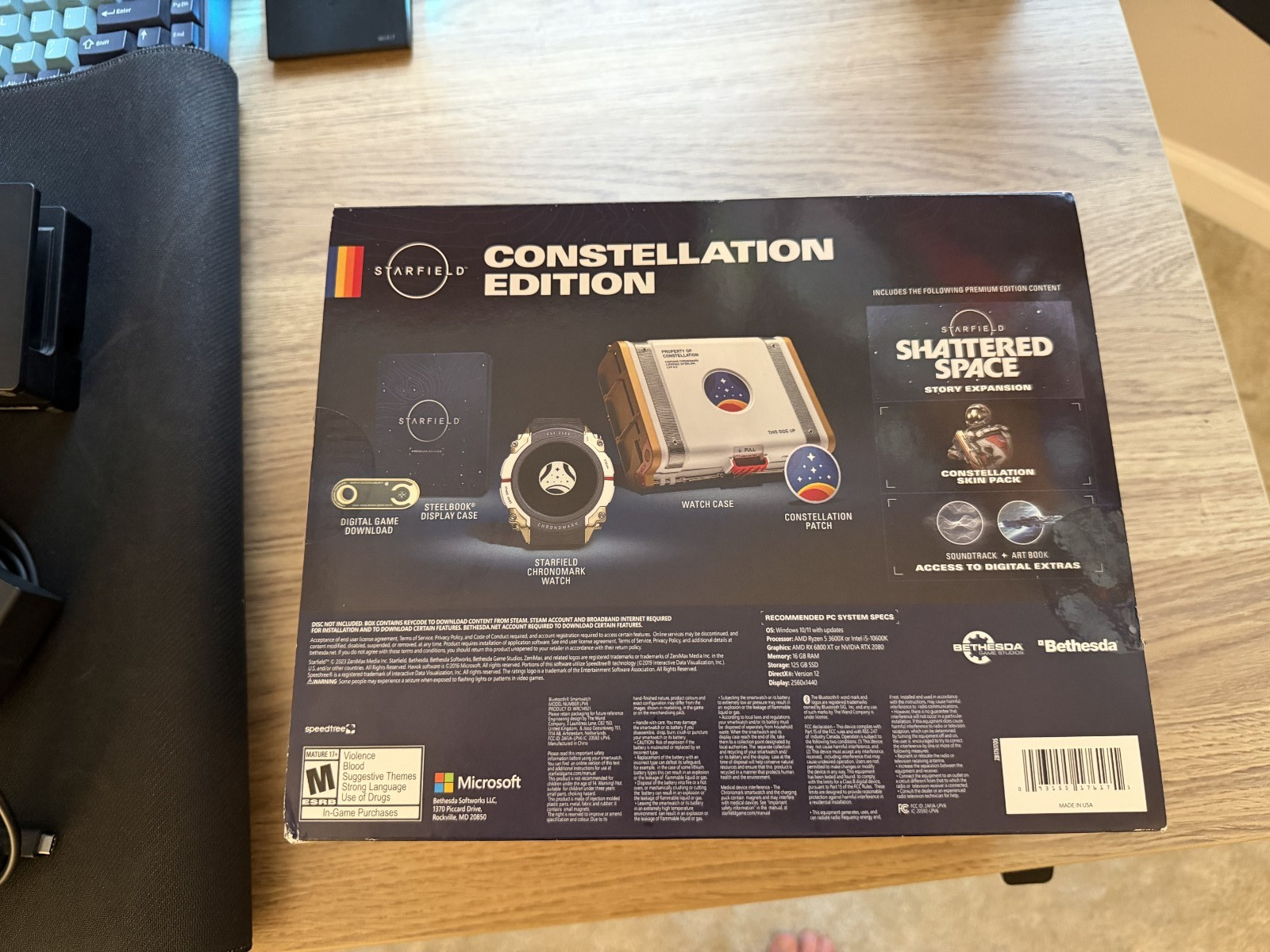 Starfield Constellation Edition PC Complete Chronomark Watch Case Box Code Used