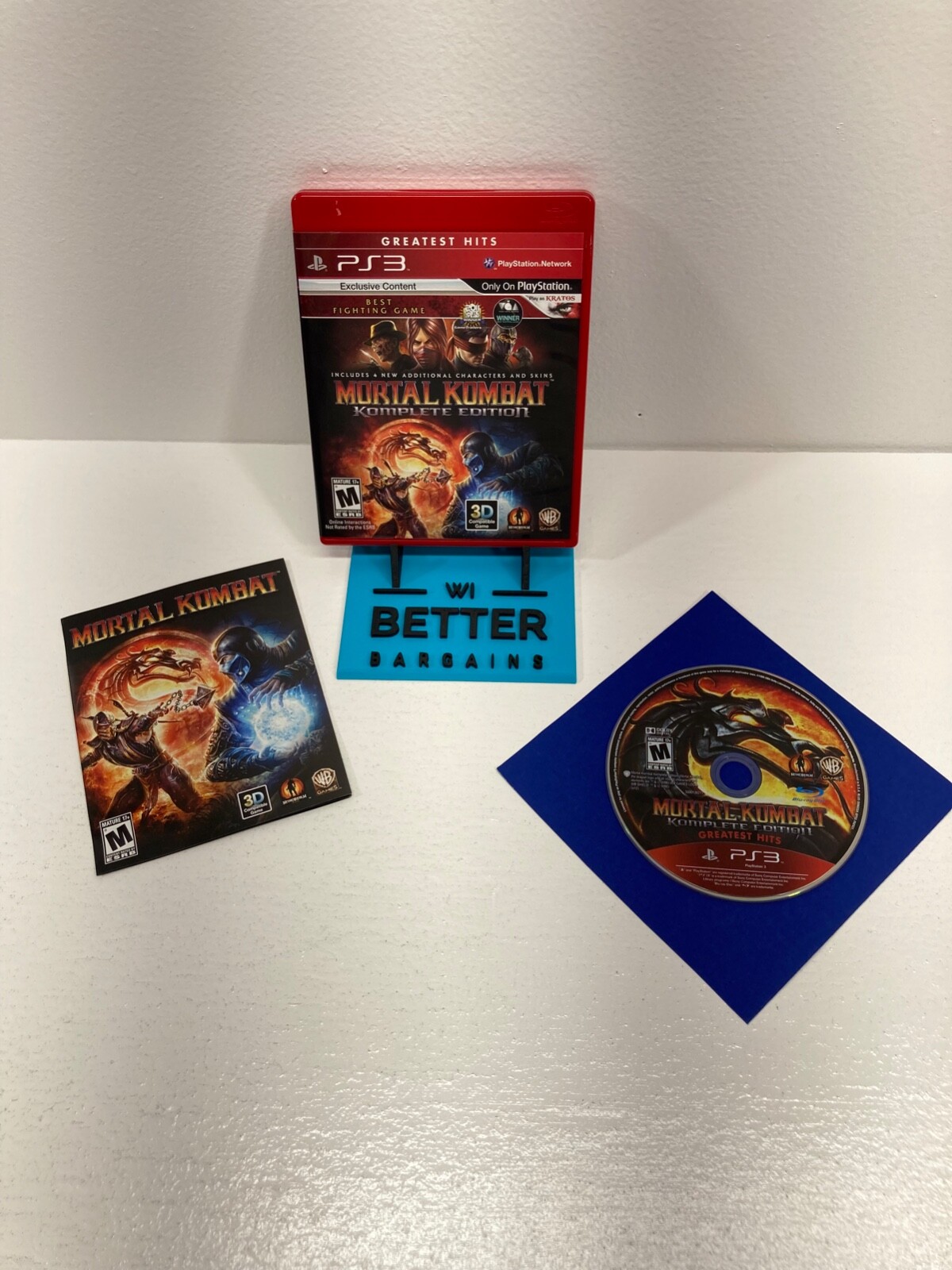 Mortal Kombat Komplete Edition PS3 Greatest Hits *MINT* Complete/Tested/Works!