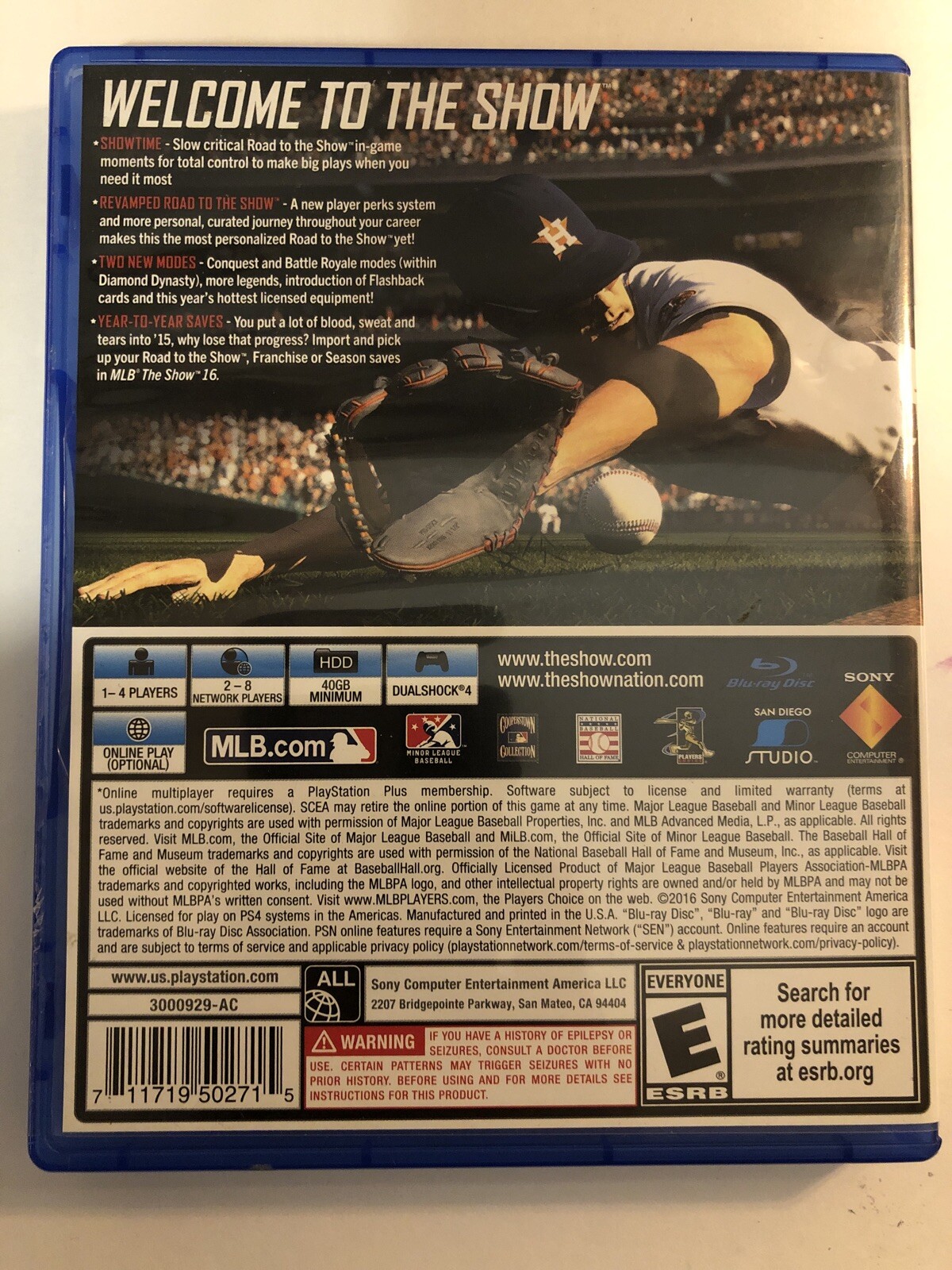 The Show 16 PS4 Baseball MLB Game