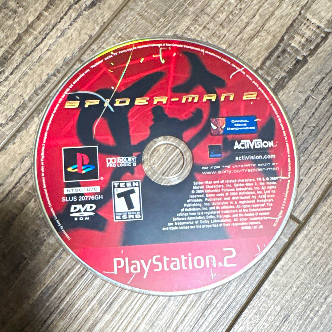 Spider-Man 2 PS2 Disc Only NTSC-U/C (US/CA) T Teen Spider-Man Series