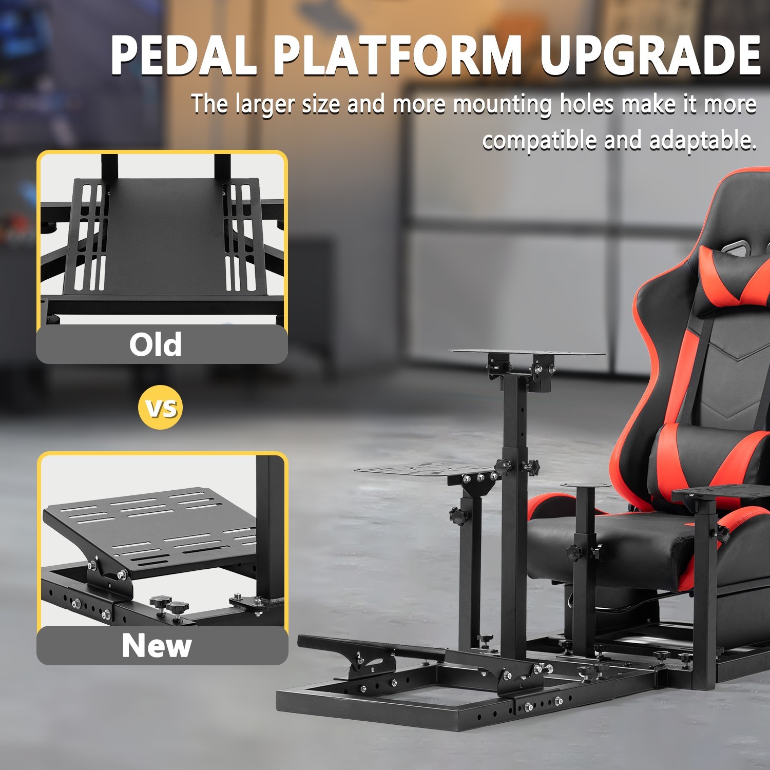 Marada Modular Flight and Racing Simulator Cockpit Fits Logitech Fanatec CSL-DD