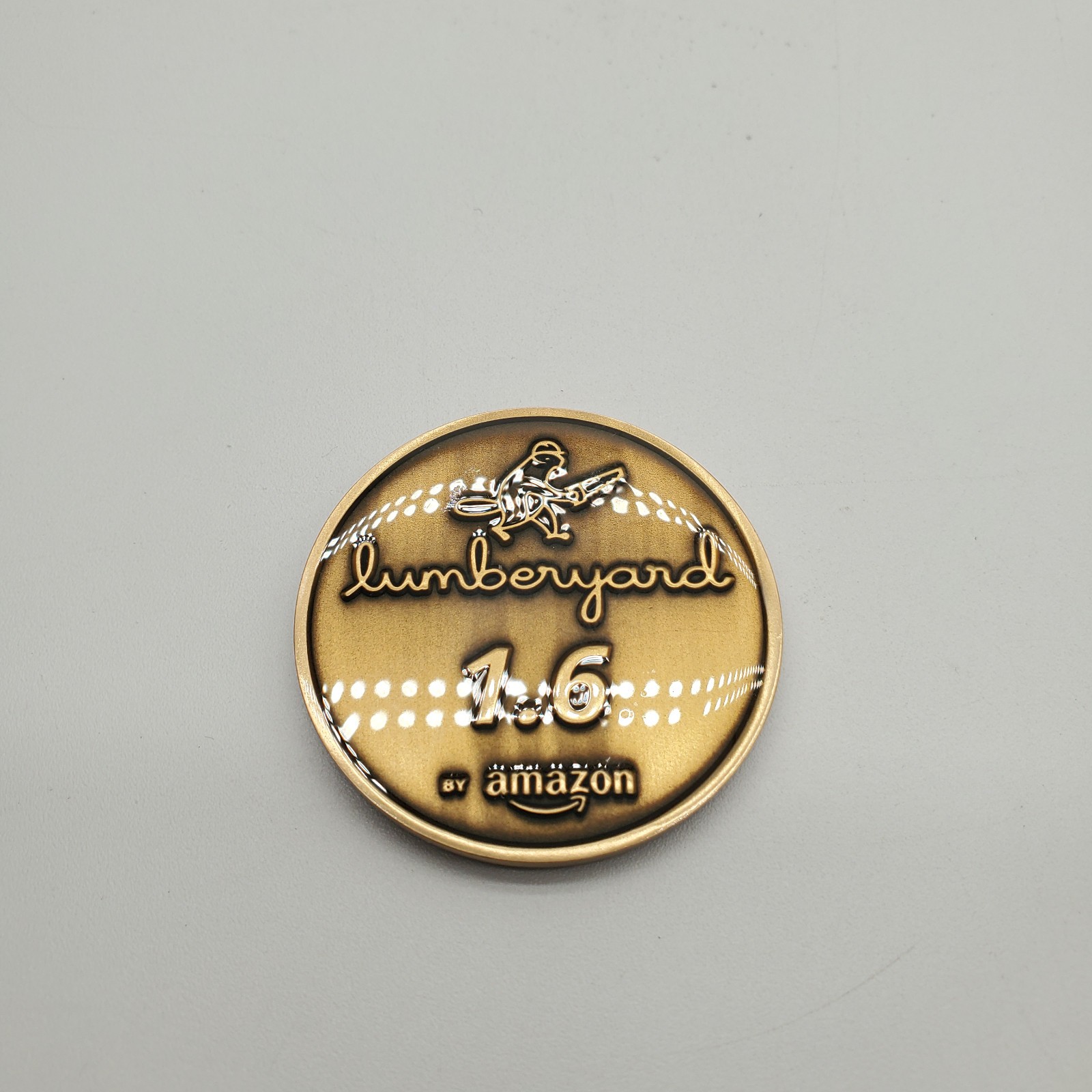 Promo Challenge Coin for Amazon New Worlds Lumberyard 1.6 Video Game – Coated
