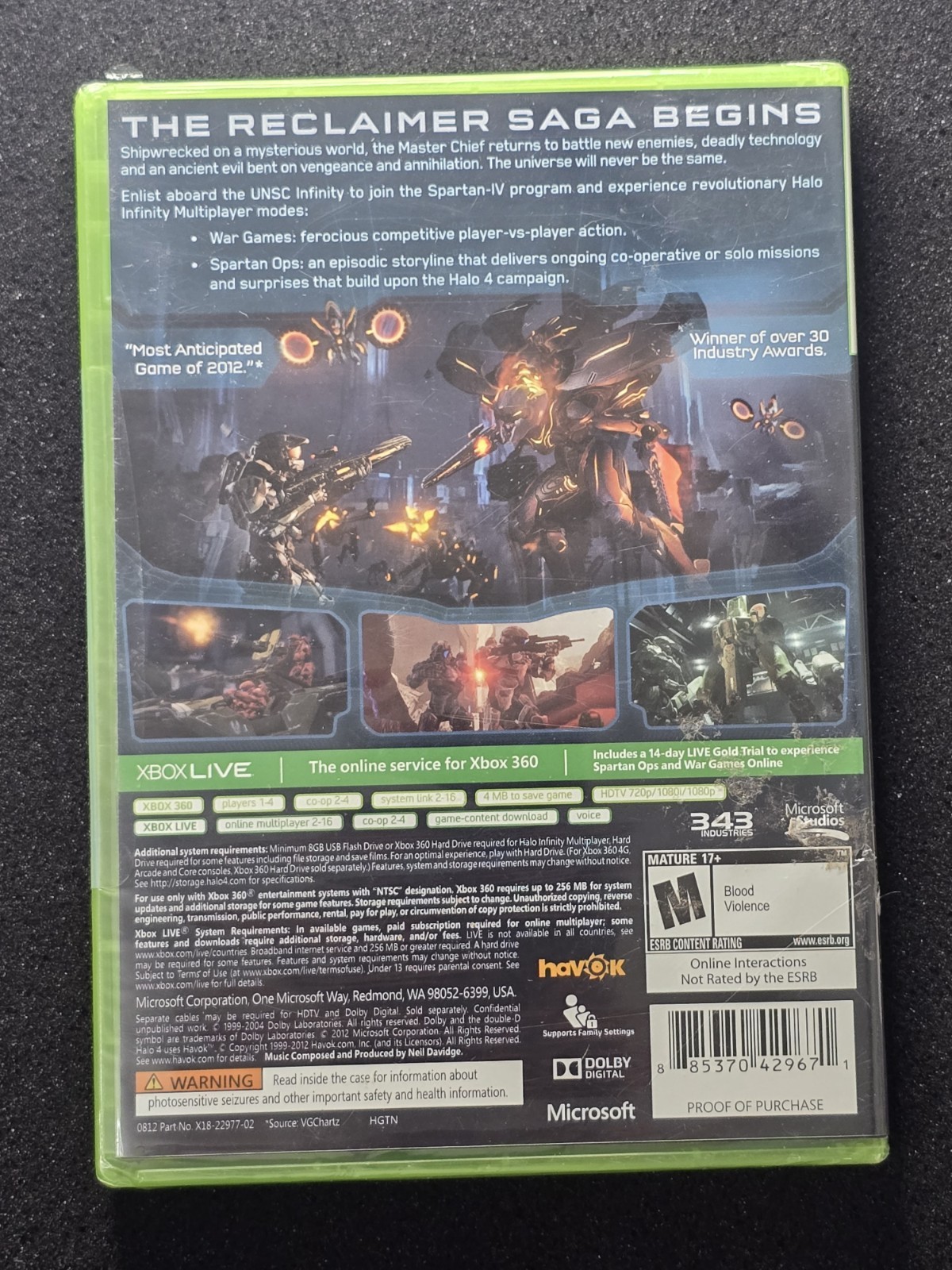 Halo 4 Xbox 360 – Brand New – Sealed – READ