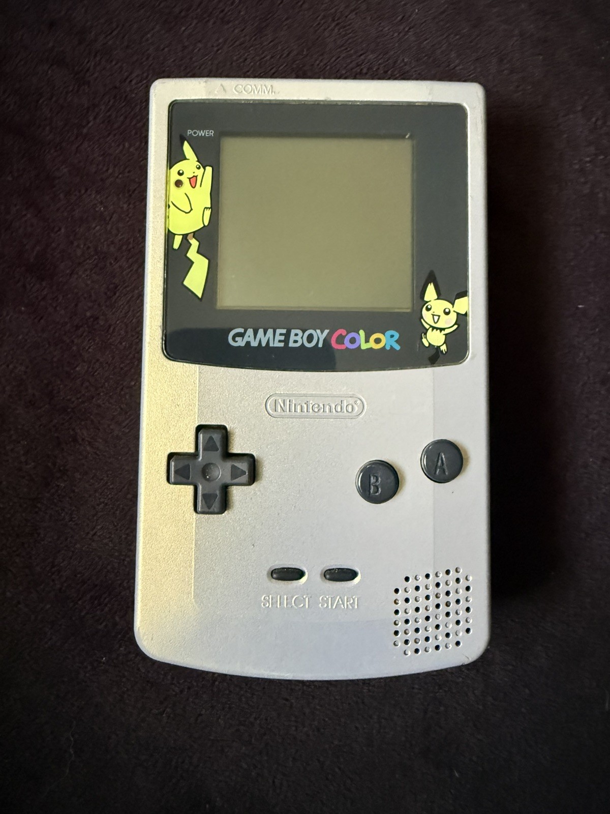 Nintendo Gameboy Color-Pokemon Gold/Silver Edition-TESTED- w/ Pelican Pwr Supply