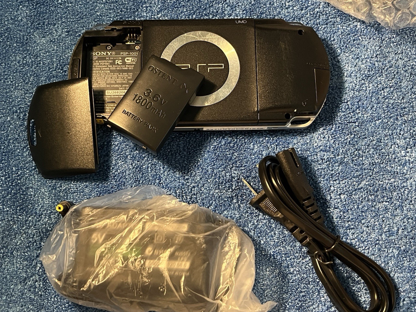 Sony PSP 1001 Black Handheld System with Charger & Battery, ARK-4! READ!!
