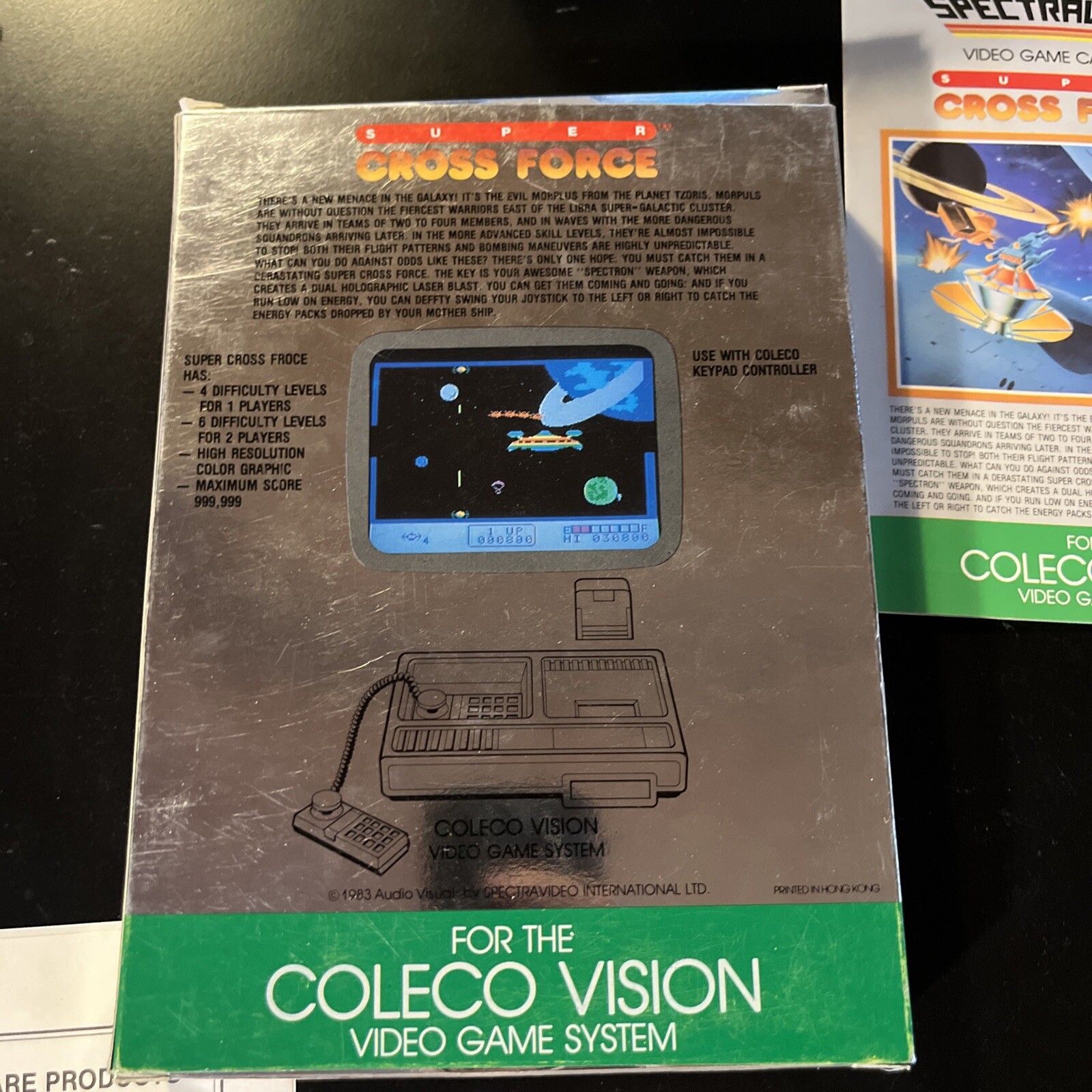 SUPER CROSS FORCE (COLECOVISION Coleco) Spectravision – 🔥 CIB W Manual Rare!!!