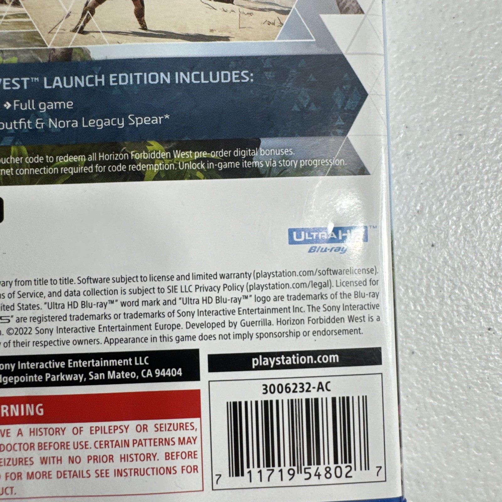 Horizon Forbidden PS5 West Launch Edition -Sony PlayStation 5
