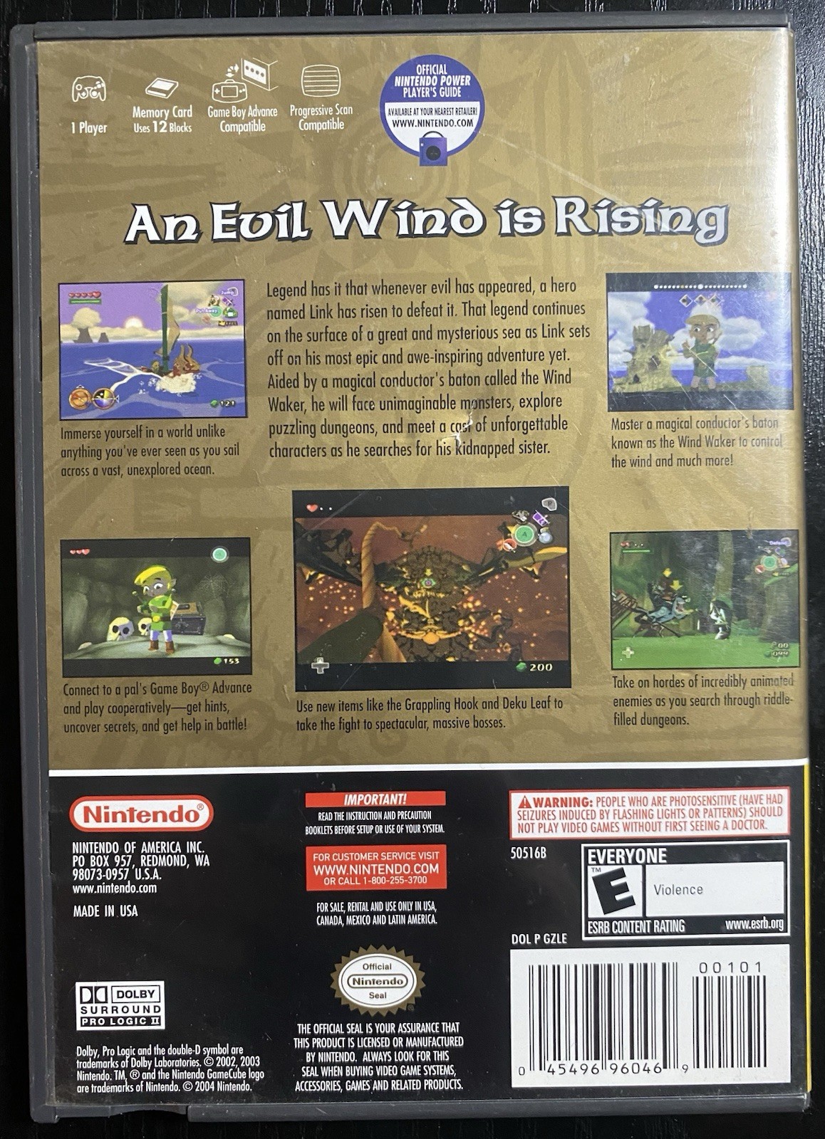 Nintendo The Legend of Zelda: The Wind Waker GameCube Manual E NTSC-U/C 2003