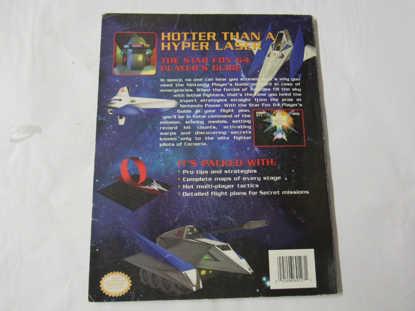 Nintendo Power Star Fox 64 Official Player’s Strategy Guide w/ Fold-Out Map