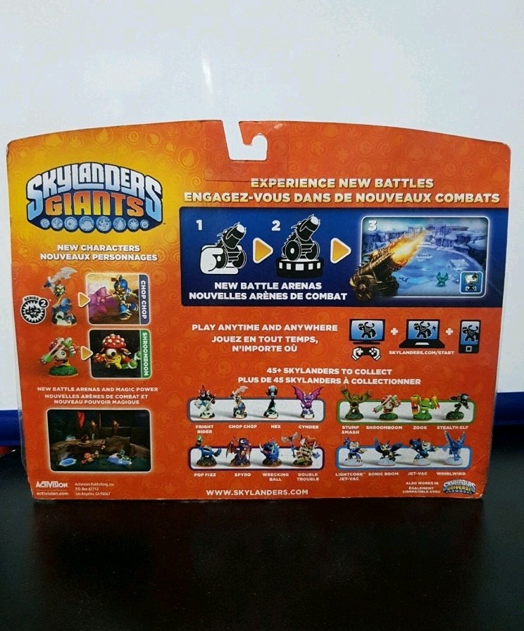 Skylanders Giants Battlepack Chop Chop Dragonfire Cannon Shroomboom Activision