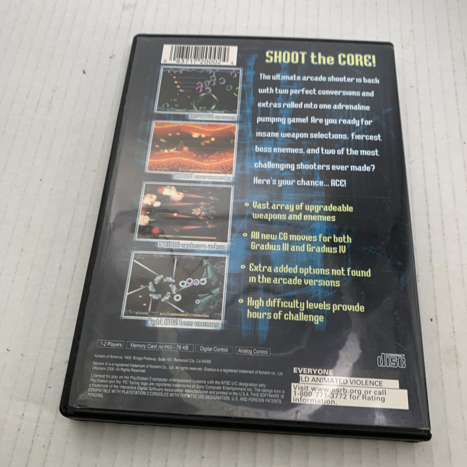 Esteem Condition Gradius III 3 and IV 4 (Sony PlayStation 2, 2000) PS2 See Pics