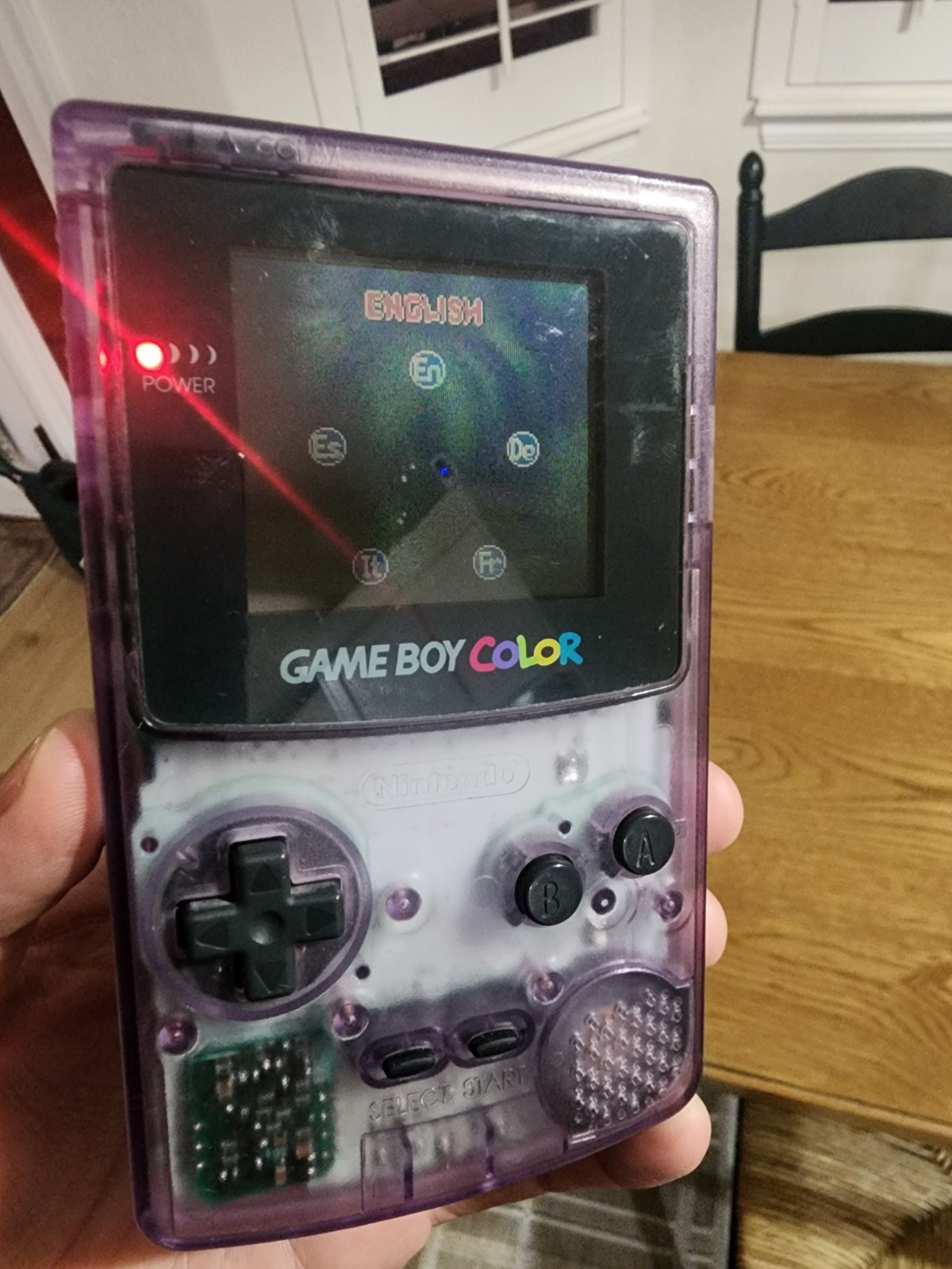 Nintendo GameBoy Color ATOMIC PURPLE Console CGB-001 (Working)
