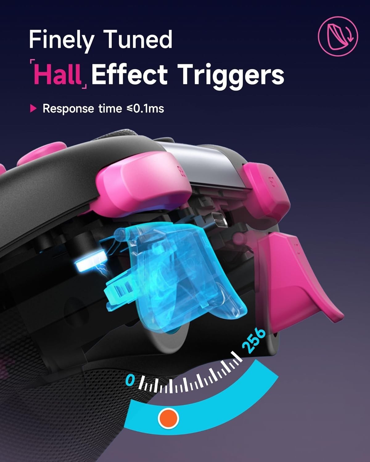 Lightweight X05 Bluetooth Gaming Controller with Precision Hall Effect Joysticks