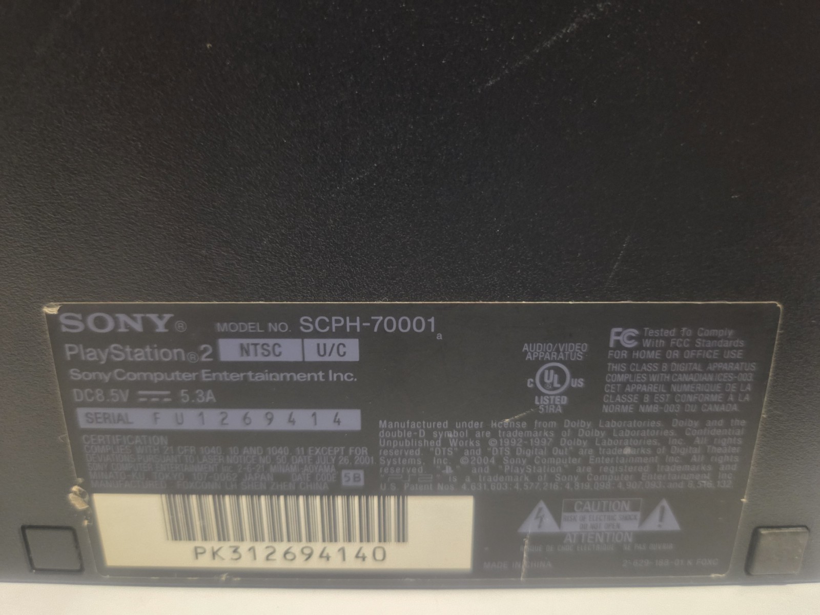 Sony PlayStation 2 Slim SCPH-70001 NTSC-U/C Bundle w/ Controller, Cables, Games