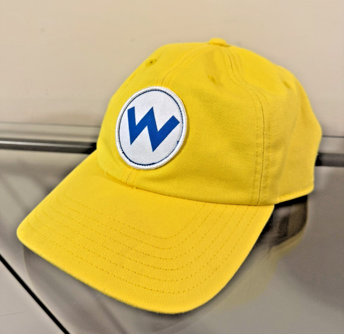 Nintendo New York WARIO W Logo Adjustable Snapback Yellow Nintendo