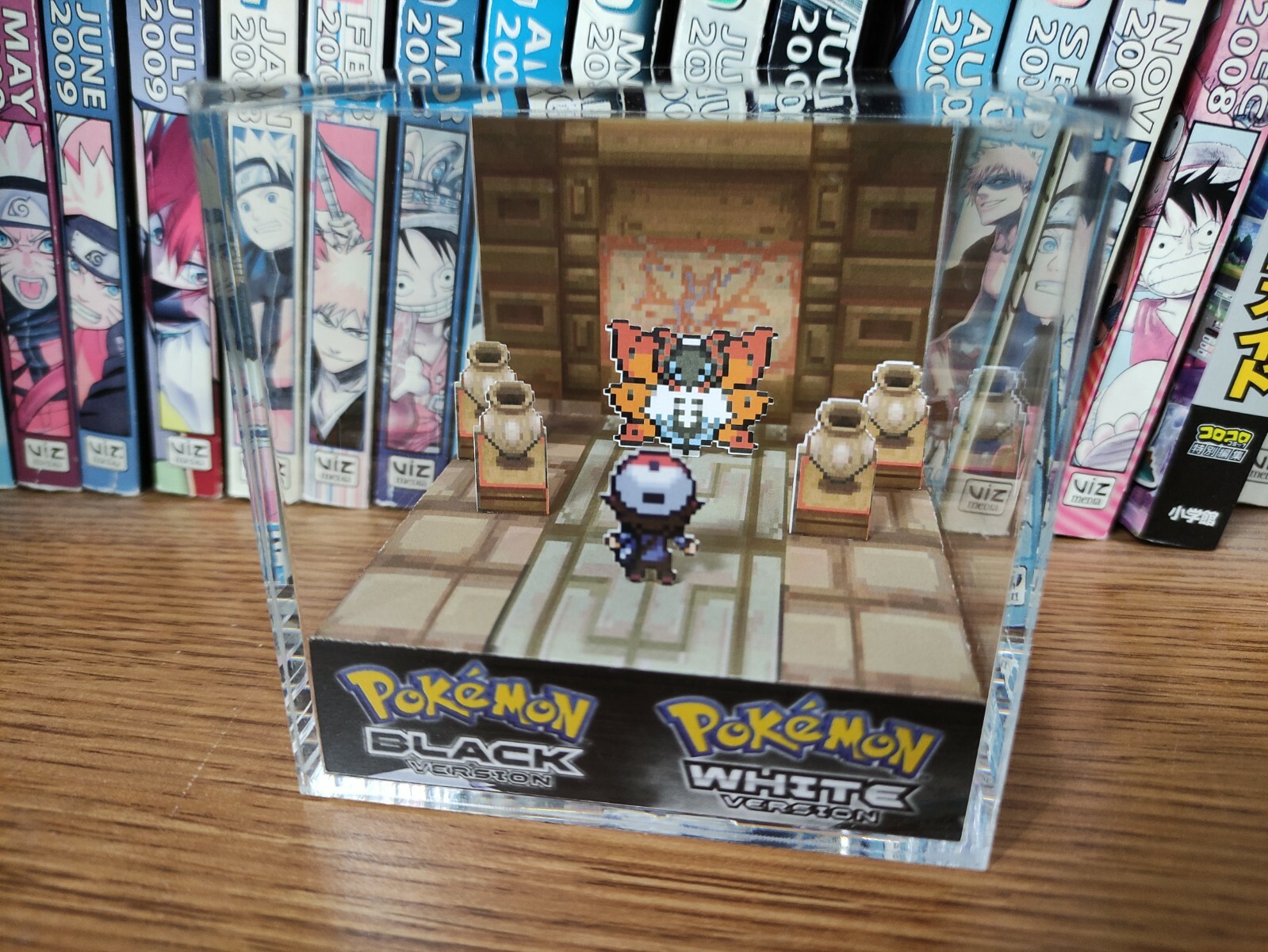 Volcarona Relic Castle Pokemon Handmade Diorama – Gameboy Cube – Fanart