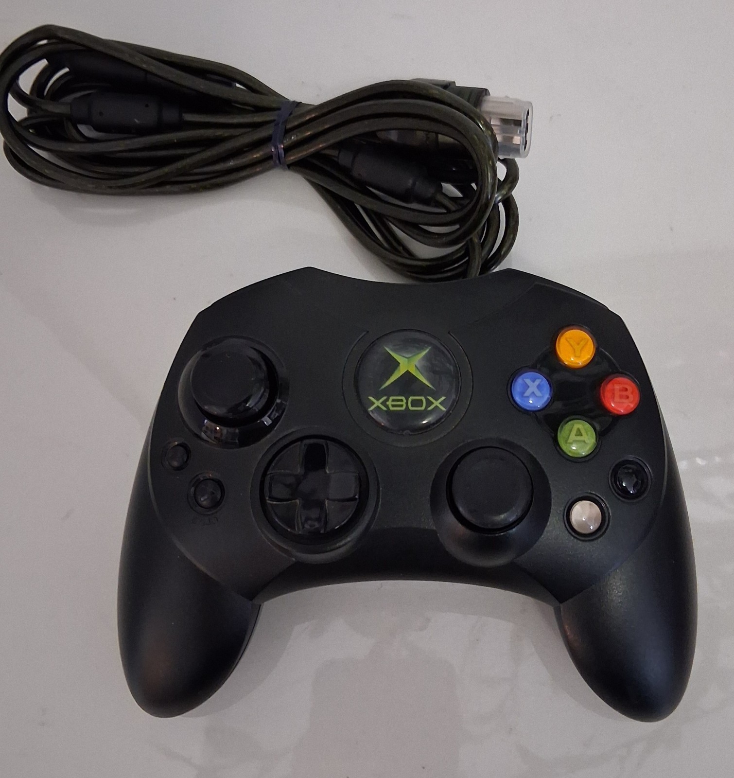 Xbox Controller S Wired Black Model X08-69873 Original Tested Nice Thumbsticks