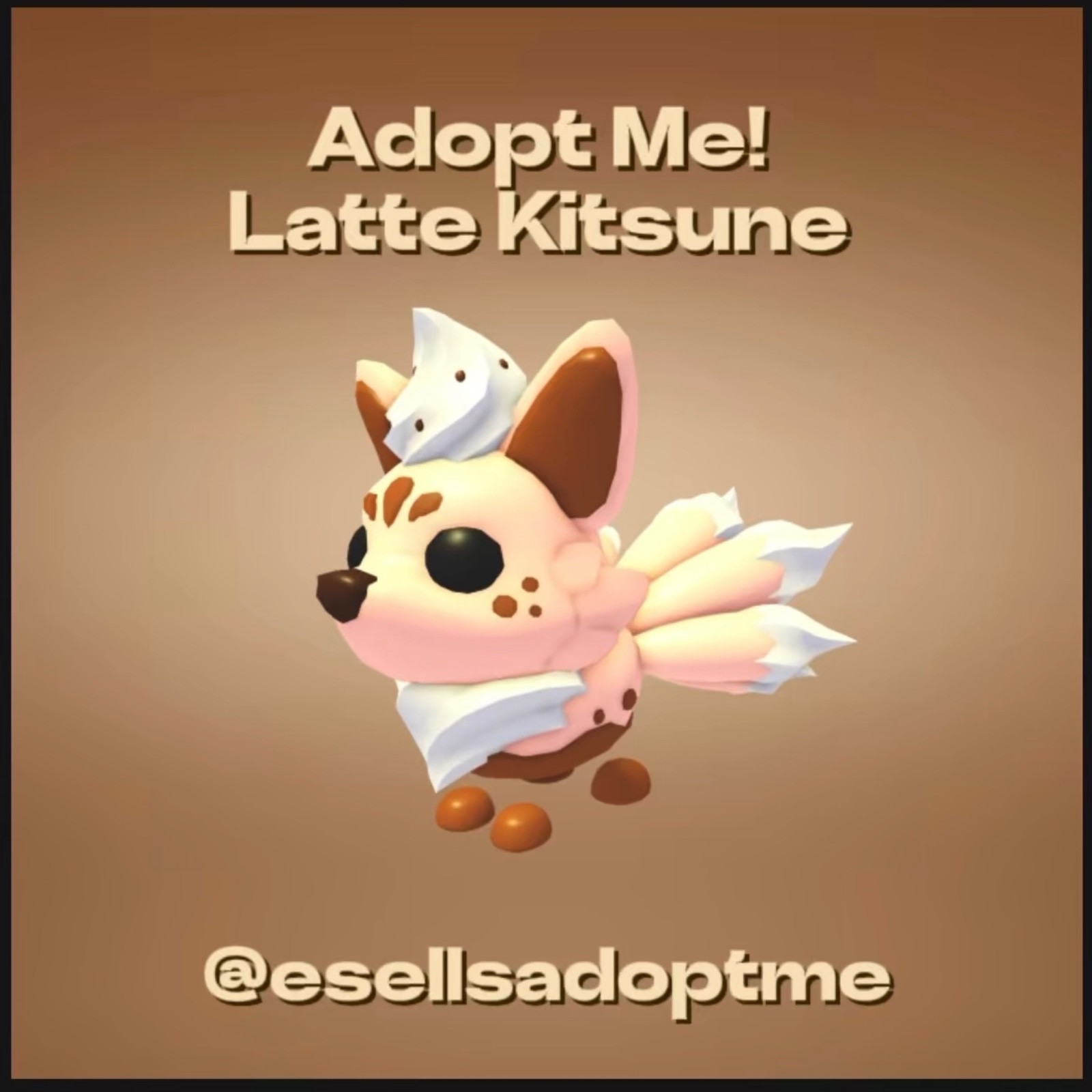☕️ – Adopt Me! – Latte Kitsune – No Pot, R, FR, N, NR, NFR – ☕️