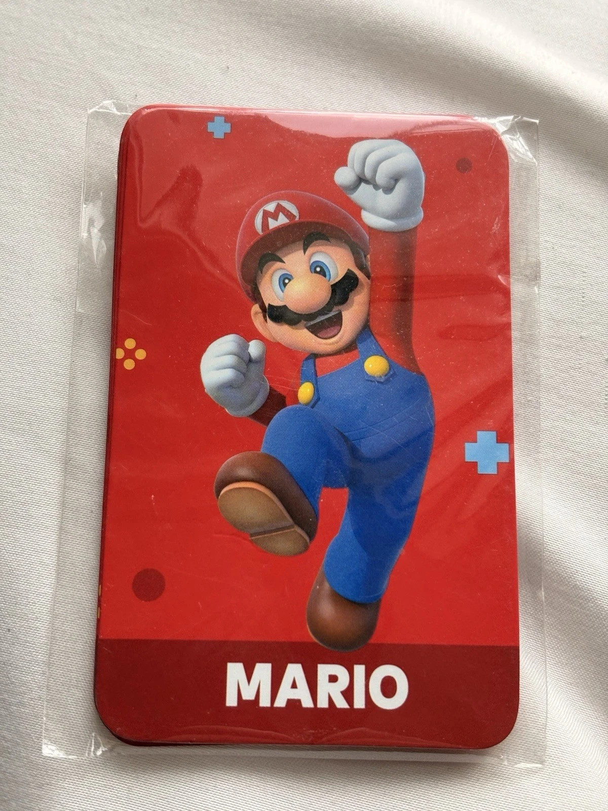 Authentic Super Mario Promo Bundle: 2023 Character Card Set & Iron-On Patch