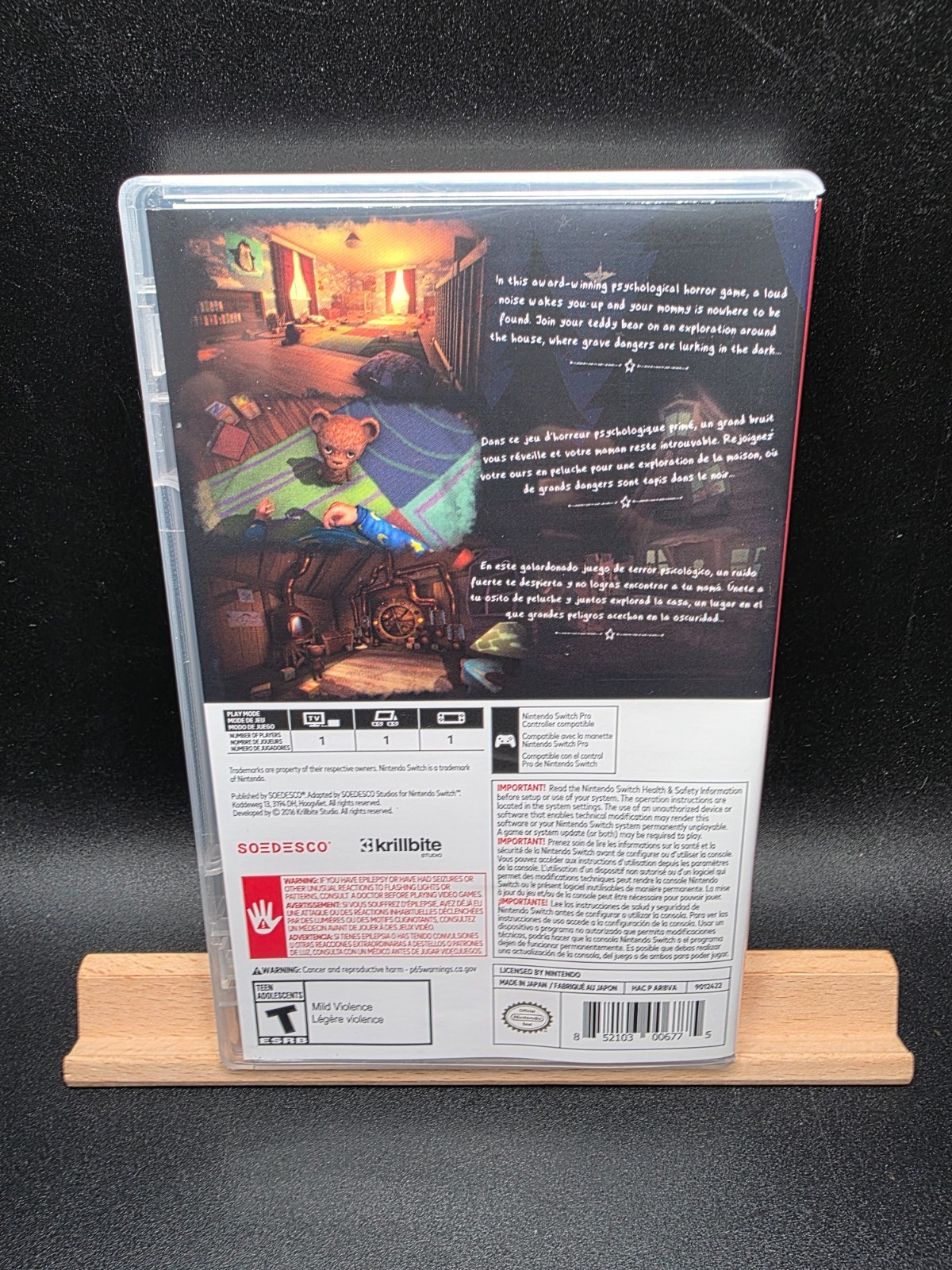 Among the Sleep — Enhanced Edition (Nintendo Switch, 2019) Complete CIB