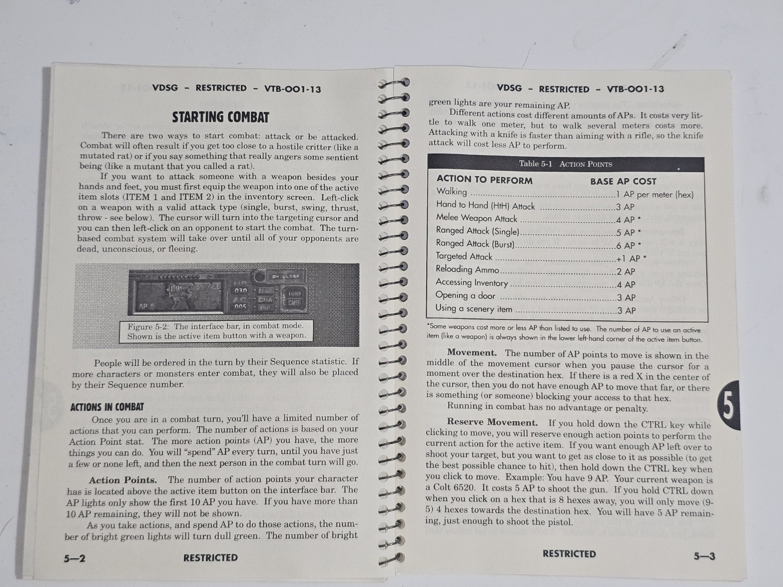 Fallout 1 Vault Dweller’s Survival Guide Original 1997 VDSG VTB-001-13