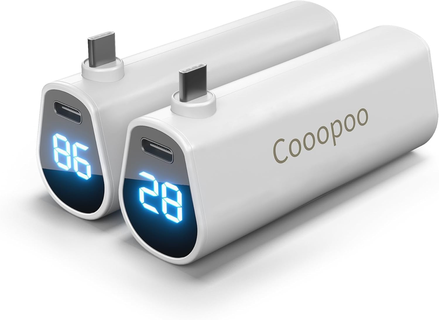 Dual 5000mAh Battery Pack with LCD Display for Meta Quest 3S – Lightweight 2Pack