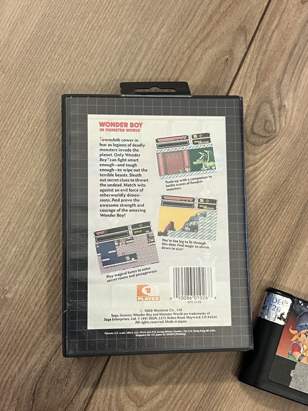 Wonder Boy in Monster World (Sega Genesis, 1990) No Manual Tested Works