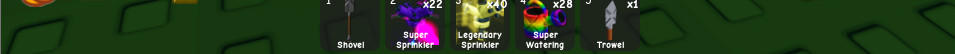 all my sprinklers and super water cans