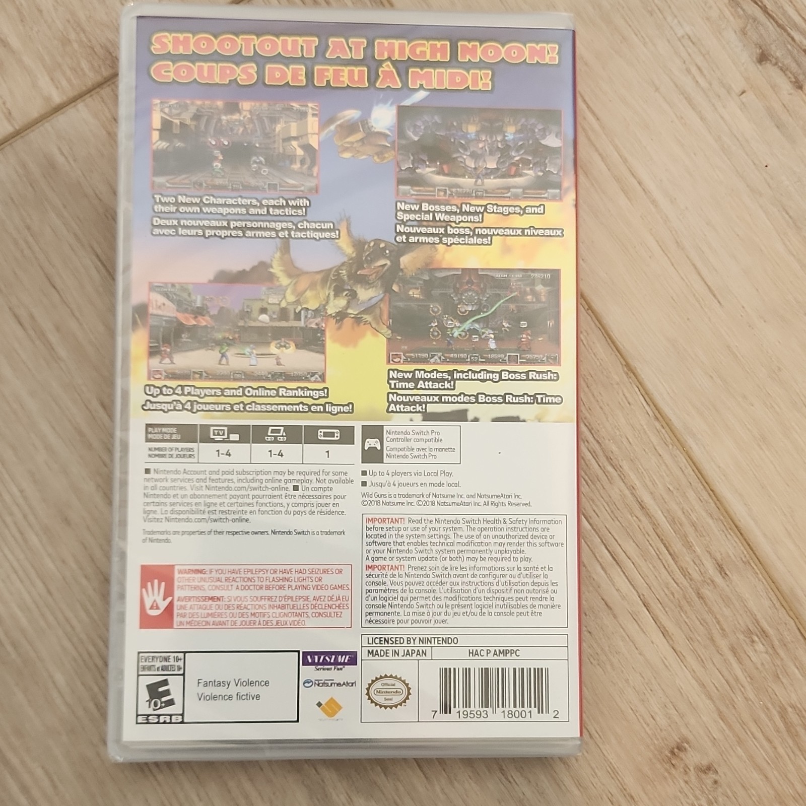 Natsume Wild Guns Reloaded Nintendo Switch Shooter Multiplayer Online E10+