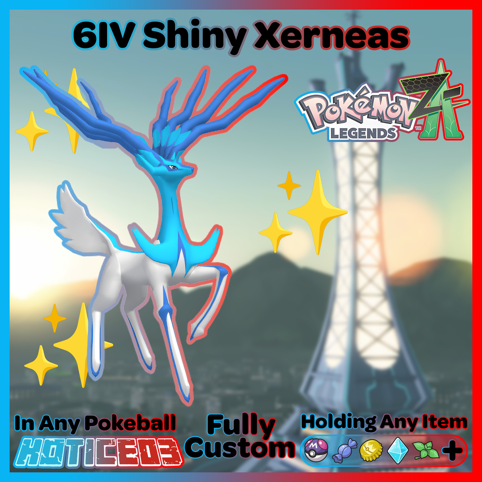 ✨ Shiny Xerneas 6IV ✨ Pokemon Legends ZA 🚀 Fast 🚀
