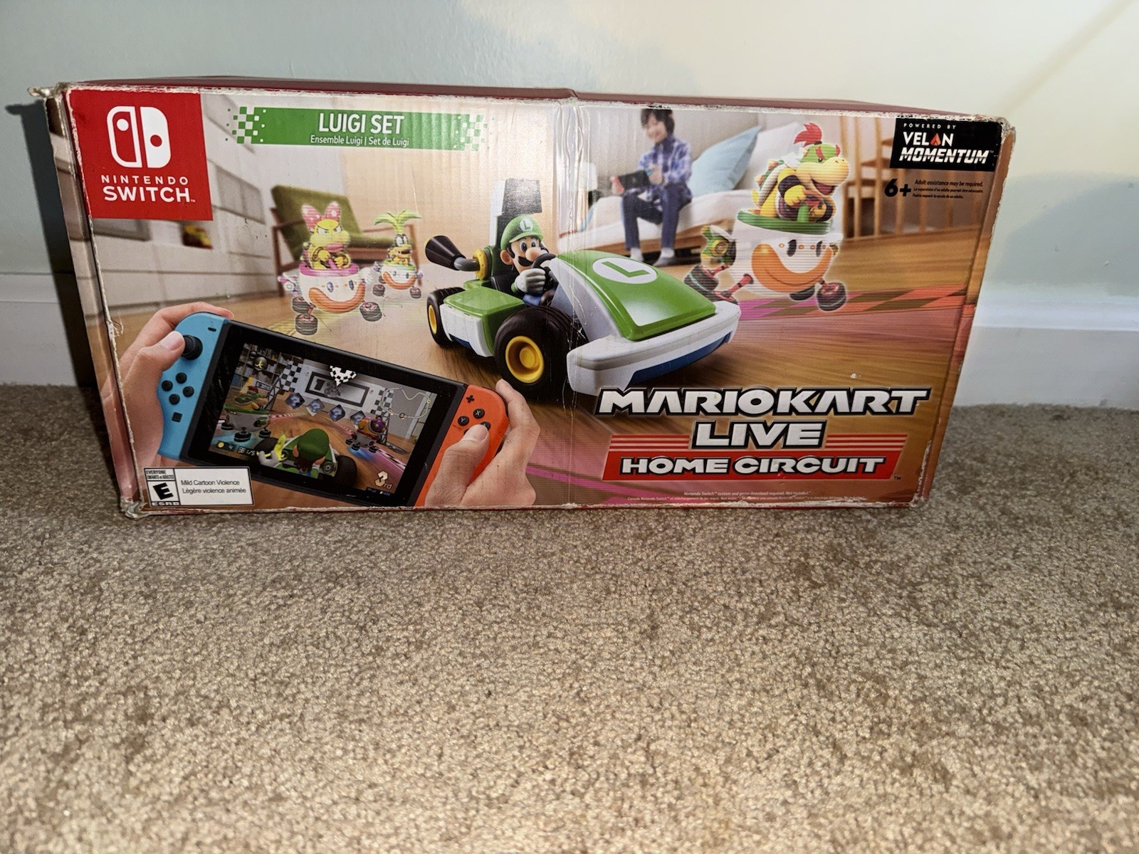 Nintendo Mario Kart Live: Home Circuit Luigi Kart Set Rechargeable Battery