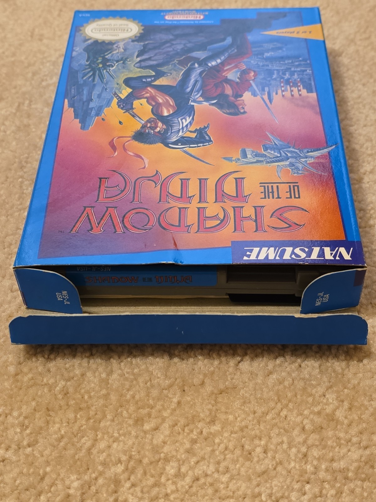 Shadow of the Ninja NES CIB Complete Nintendo Natsume 1990 Entertainment System