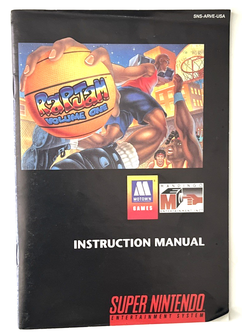 RapJam Volume One Super Nintendo SNES Complete in Box CIB Tested