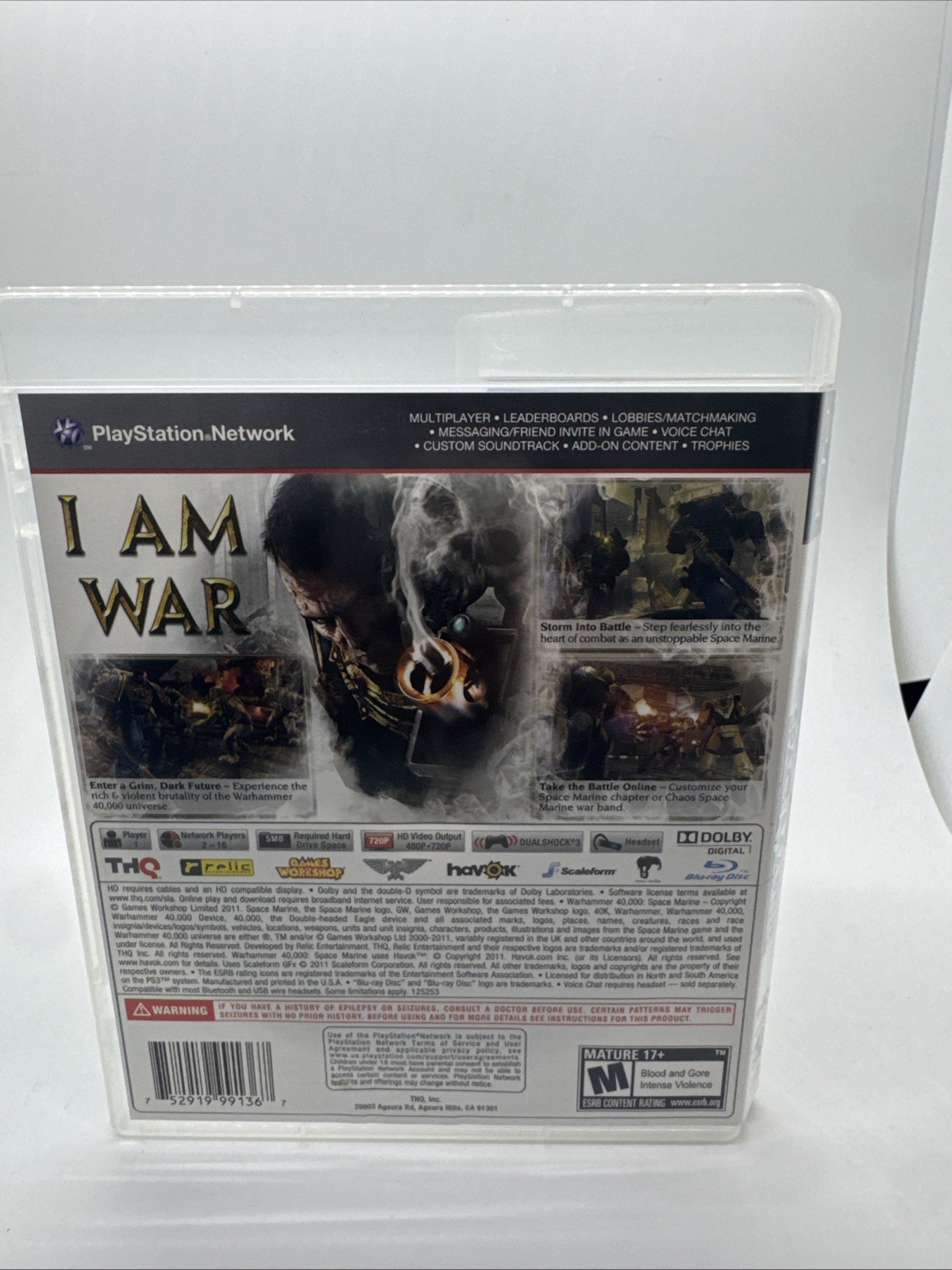 Warhammer 40,000: Space Marine (Sony PlayStation 3, 2011)