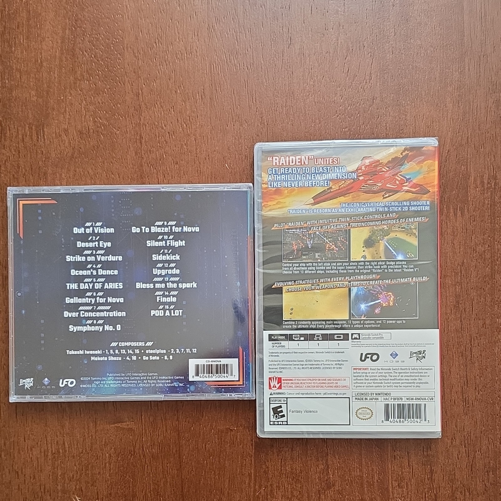 Raiden Nova Nintendo Switch UFO Interactive Soundtrack Vertical Shooter 2024