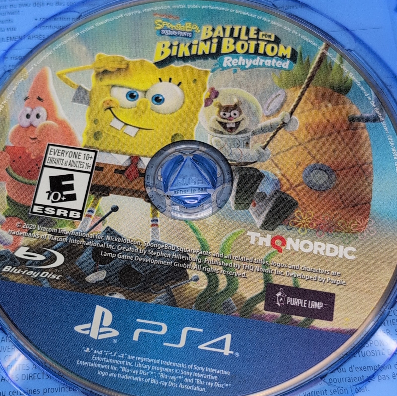 PS4 Spongebob Squarepants Battle For Bikini Bottom 2020 Sony Playstation 4 GUC