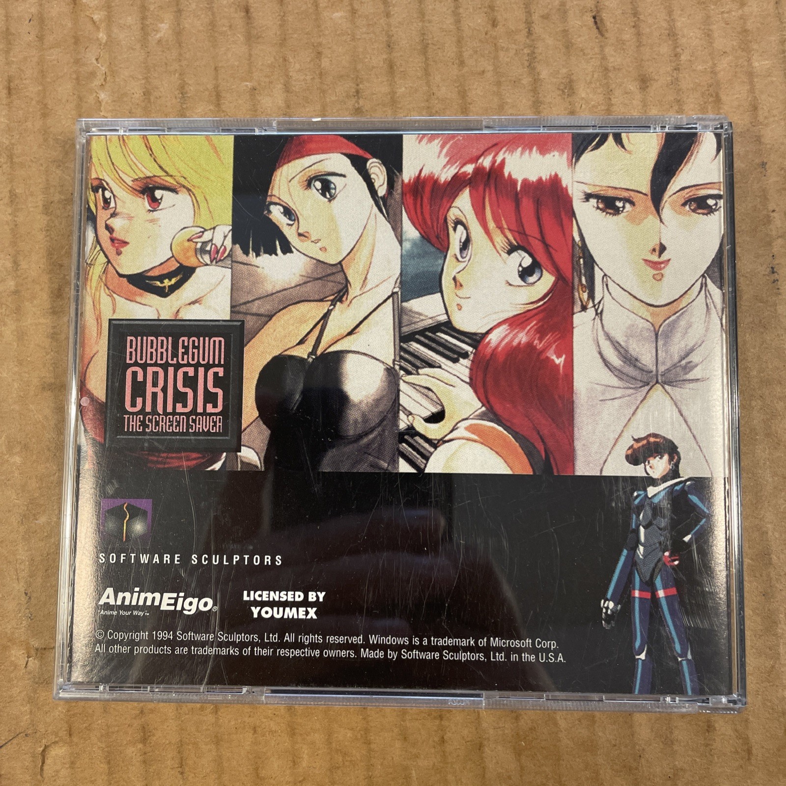 VTG Bubblegum Crisis Screen Saver Sealed PC/Mac CD-ROM 90s Anime Cyberpunk HTF