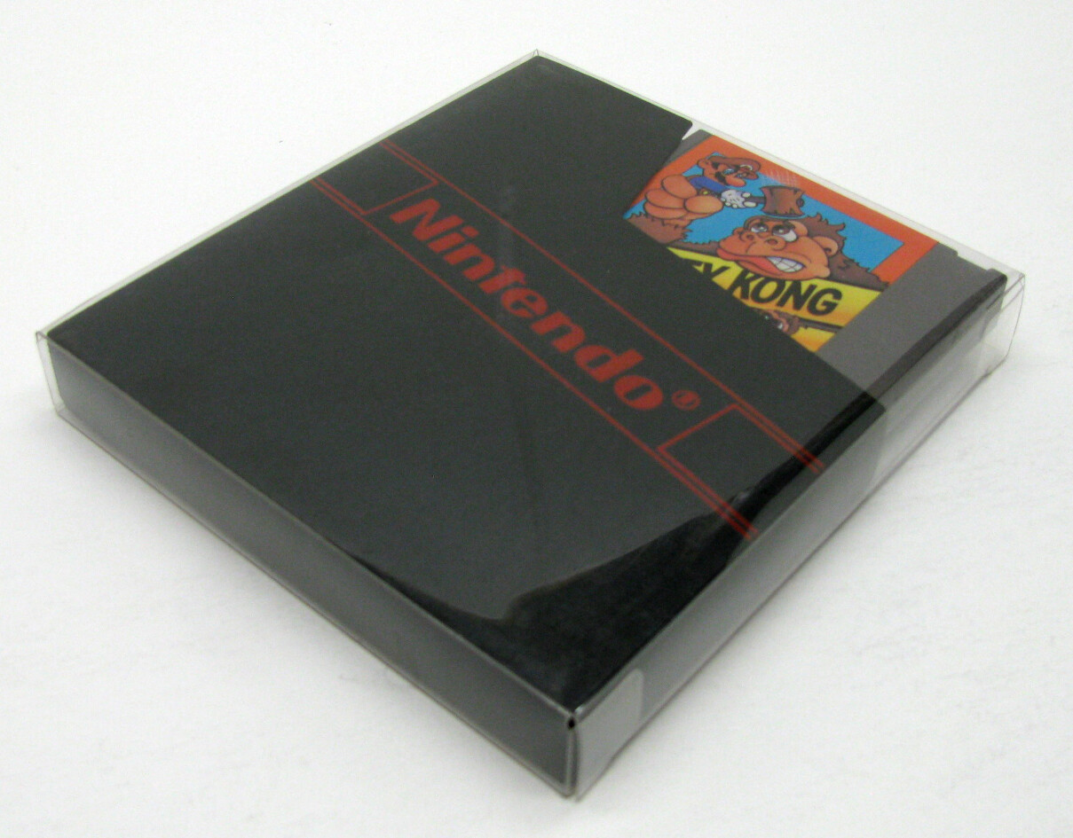 50x NINTENDO NES GAME CARTRIDGE – CLEAR PROTECTIVE BOX PROTECTOR SLEEVE CASE