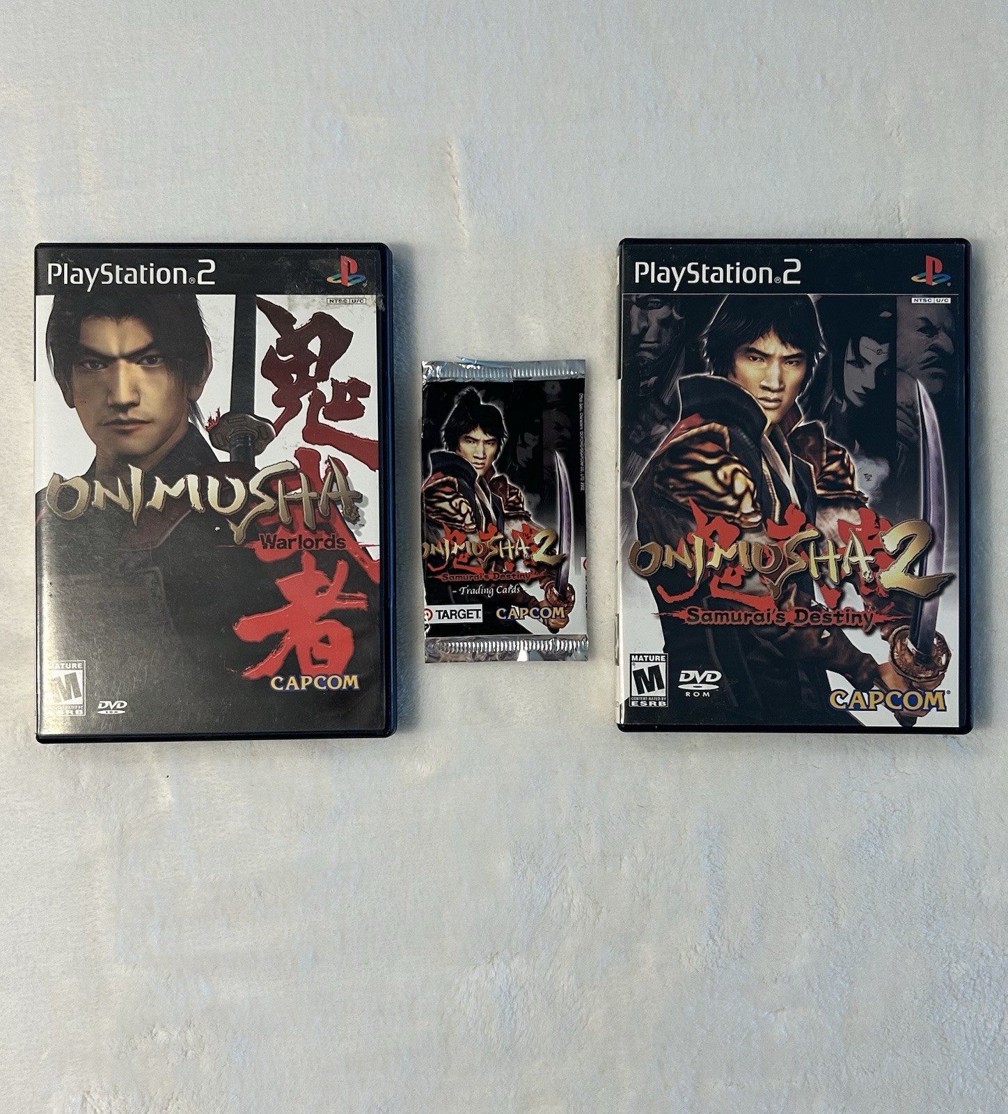 Onimusha 1 & 2 (PlayStation 2) CIB With Target Exclusive CARD PACK