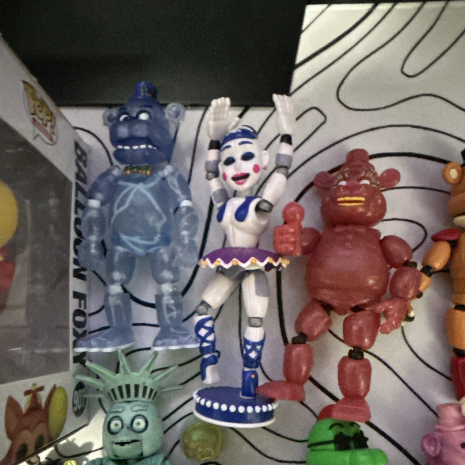 Five Nights at Freddy’s Action Figures Lot Funko &, Funko, Snap, and Fightline