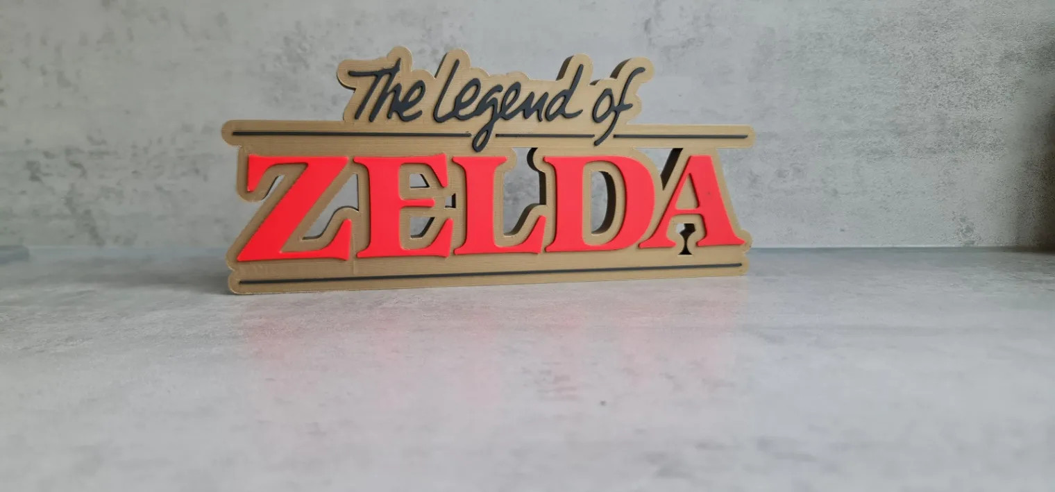The Legend of Zelda 3D Logo Sign Nintendo Desk Shelf Display Video Game Decor