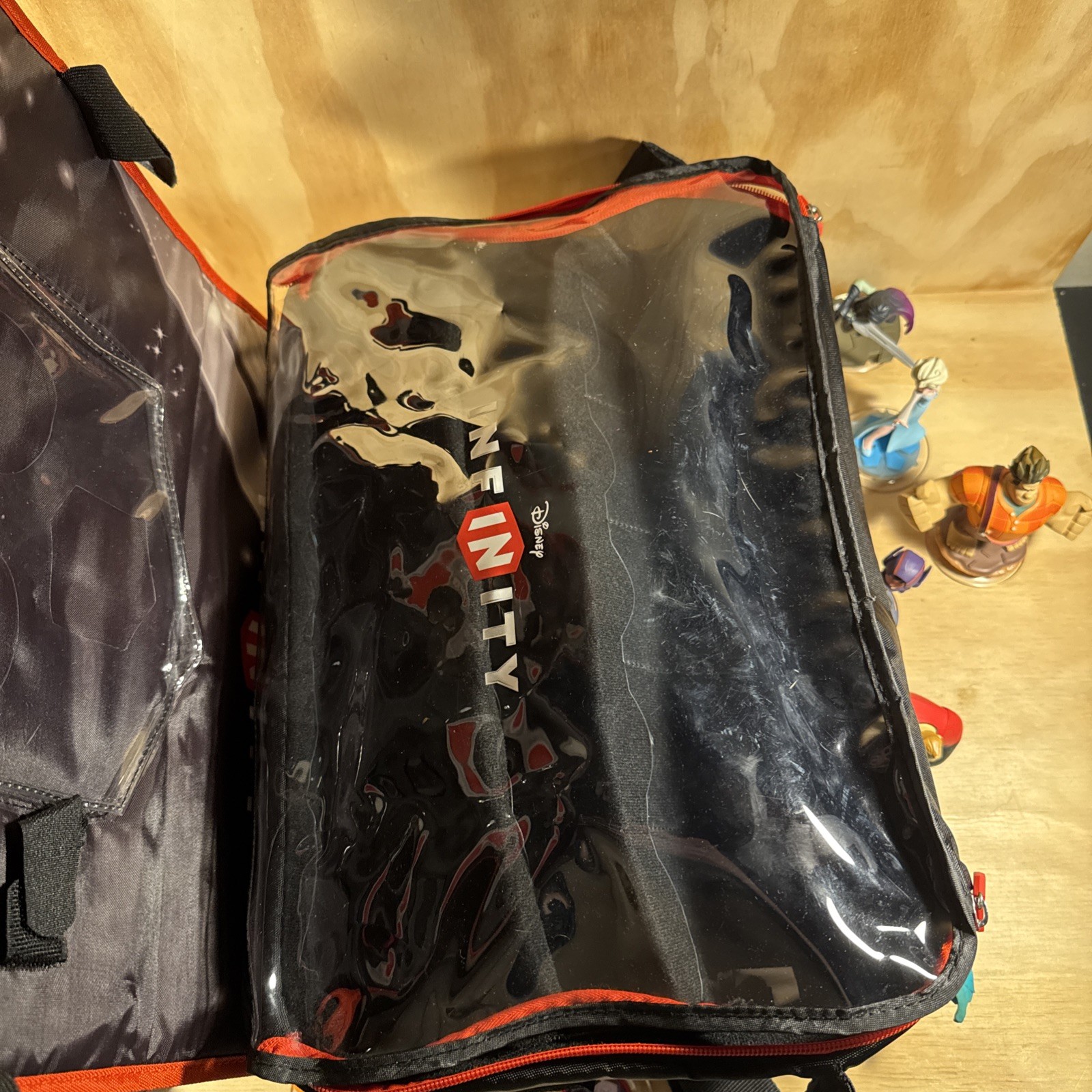 Disney Infinity Figure Lot Of 21 With Travel Bag And Discs Monsters Stitch Ralph